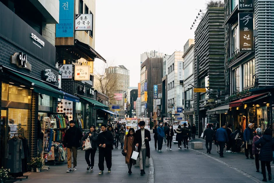 Korean Shopping Street — Korea